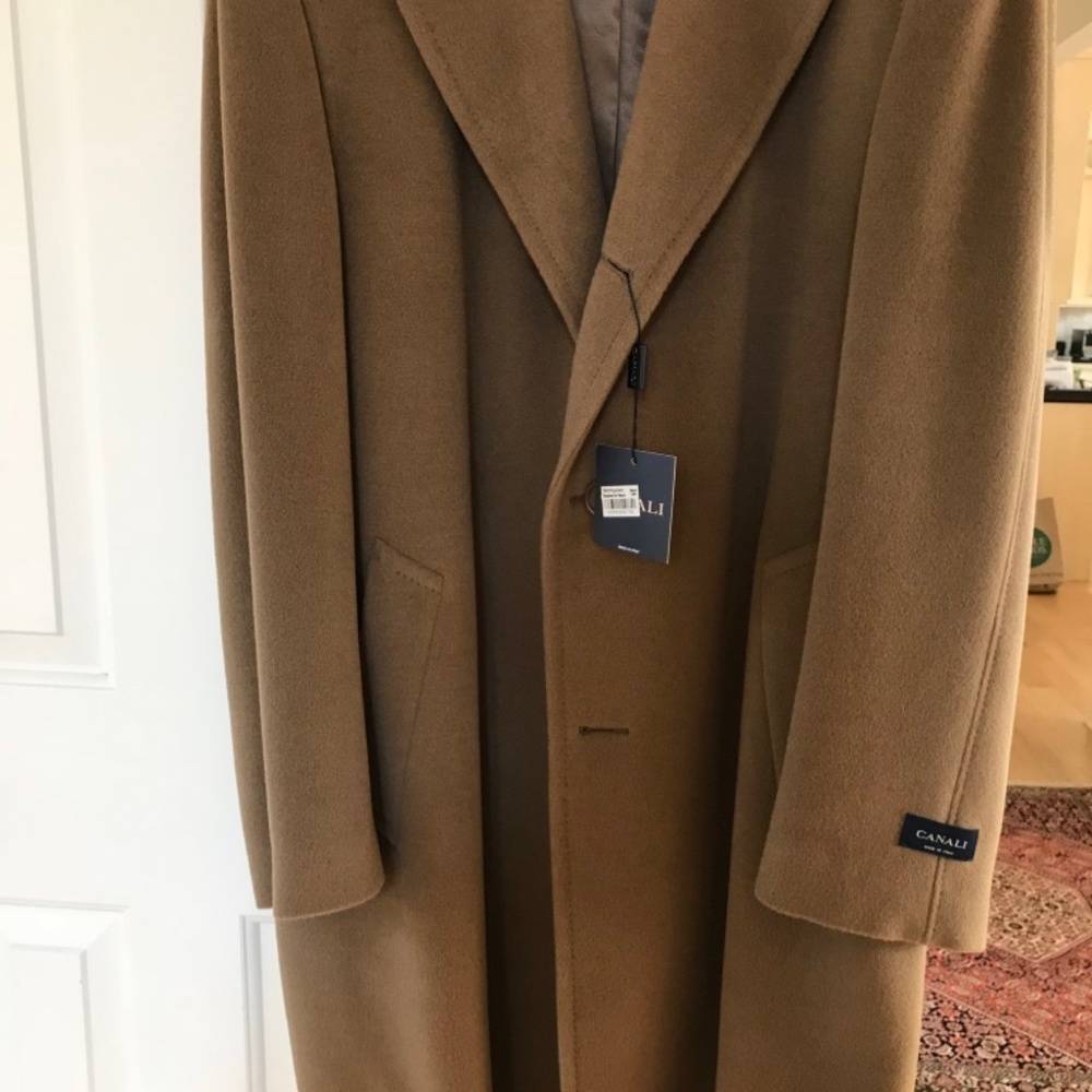 Canali Italian Wool Topcoat for Men, Brand New with tags, 42 REG